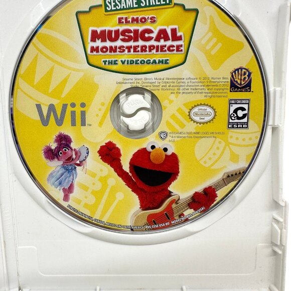 Nintendo Wii Sesame Street Elmo's Musical Monsterpiece The Videogame - Picture 3 of 4